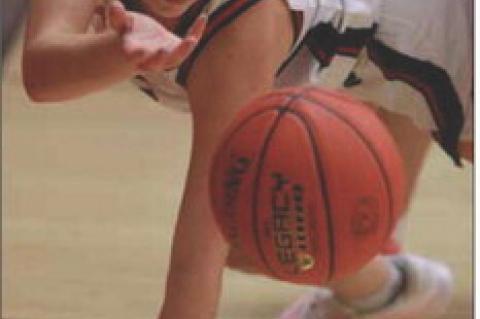 Ellsworth’s Jo Lindsley attempts to rescue a rebound during the Jan. 8 game. KAREN BONAR/Ellsworth County Independent-Reporter
