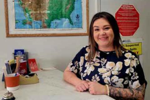 Rikki Kepka, supervisor of the Ellsworth Cluster of U.S. Postal Offices, which includes Kanopolis. CATHERINE DOUD/Ellsworth County Independent-Reporter