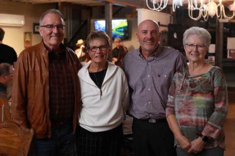Four members of the original community foundation board attended the Nov. 1 celebration. Pictured, from left, are David Brownback, Sara Soukup, Rob Koch and Linnea Beebe. Photos by KAREN BONAR/Ellsworth County Independent-Reporter