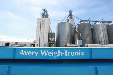 The new steel scale sits to the west of the main Ellsworth Co-Op office. It will be installed this week.