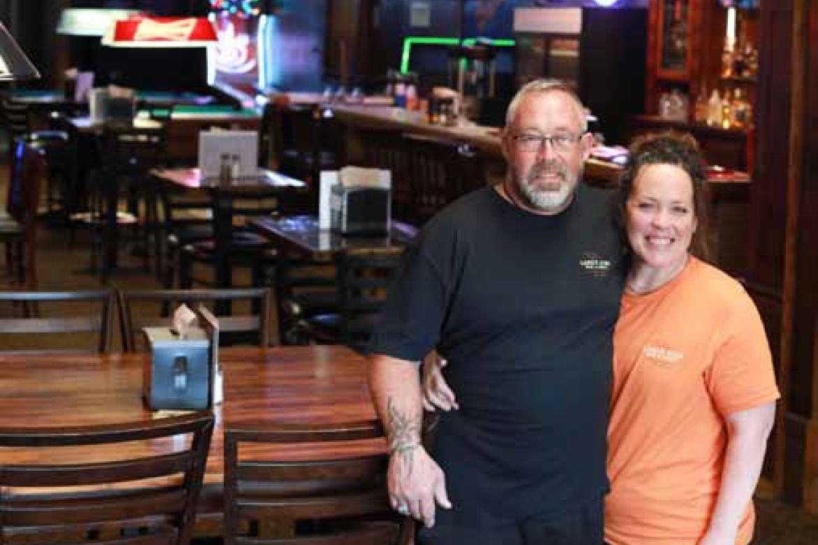 Chad and Traci Lang opened Lang’s Acre Bar &amp; Grill this month in downtown Ellsworth. KAREN BONAR/Ellsworth County Independent-Reporter